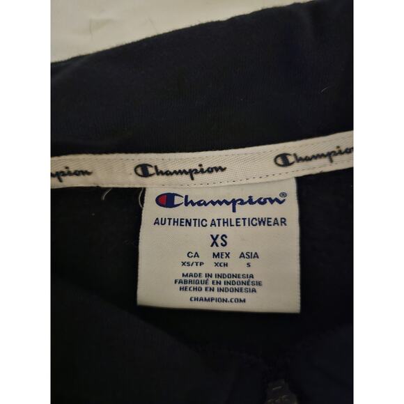 Champion Black Quarter-Zip Hoodie – Size XS - Picture 2 of 4